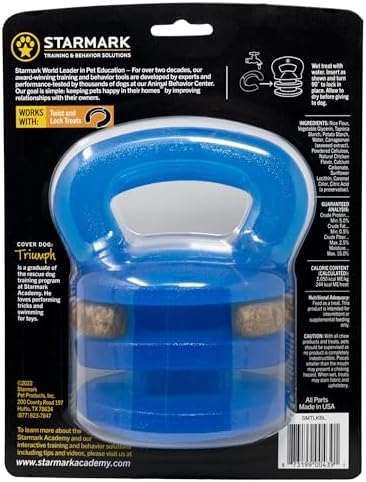 Starmark Twist and Lock Kettlebell Interactive Dog Chew Toy - Image 2
