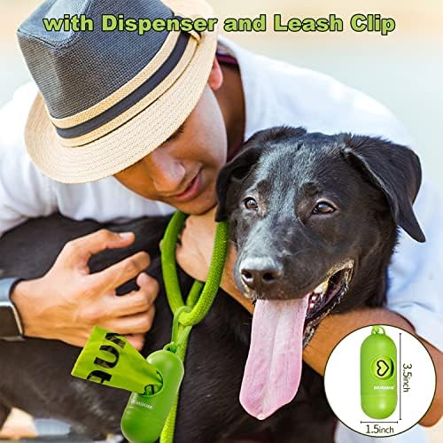 Biodegradable Dog Poop Bags 300 Count, 20 Rolls, Recyclable Waste with Dispenser, Large 9 x 13 Inches, Extra Thick, Leak Proof for Dogs and Cats - Image 6