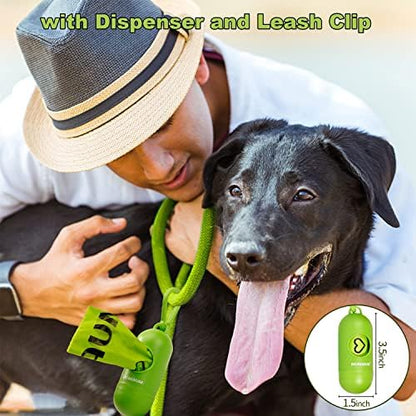 Biodegradable Dog Poop Bags 300 Count, 20 Rolls, Recyclable Waste with Dispenser, Large 9 x 13 Inches, Extra Thick, Leak Proof for Dogs and Cats - Image 6