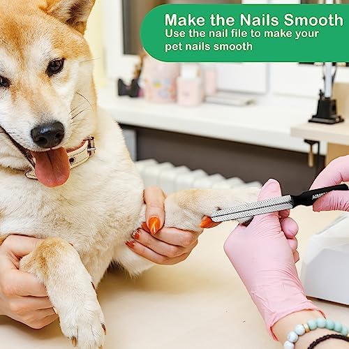 Candure Dog Nail Clippers Professional Pet Nail Clipper Suitable for Cats, Rabbits and Guinea Pigs - Safety Lock/Protective Guard to Avoid Over Cutting (Green, Medium to Small) - Image 5