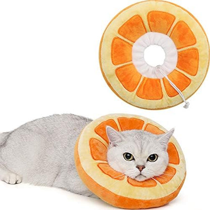 ANWA Adjustable Cat Cone Collar Soft, Cute Cat Donut Collar After Surgery by ANWA