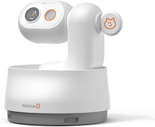 P0 AI Pet Camera with 2K Tracking, Auto Video Recording Editing & Smart Alerts, 350° Panoramic View with Night Vision, Two-Way Audio, Privacy Protection & Local Storage for Cat/Dog Monitoring