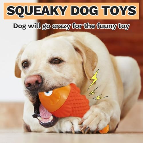 WinTour Indestructible Dog Toys for Aggressive Chewers, Tough Chew Toys for Medium & Large Breeds, Squeaky and Durable Chewers for Large Dogs - Image 4