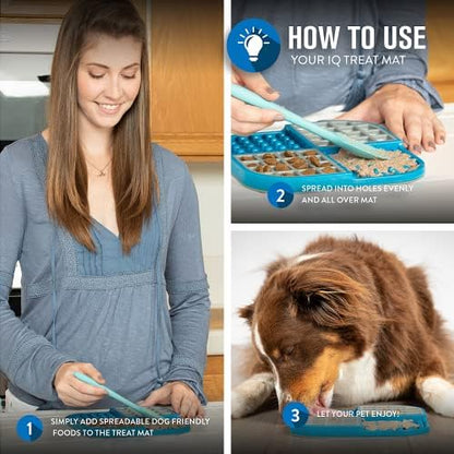 Hyper Pet IQ Treat Lick Mat for Dogs & Cats, Slow Feeder Enrichment Toys - Image 3