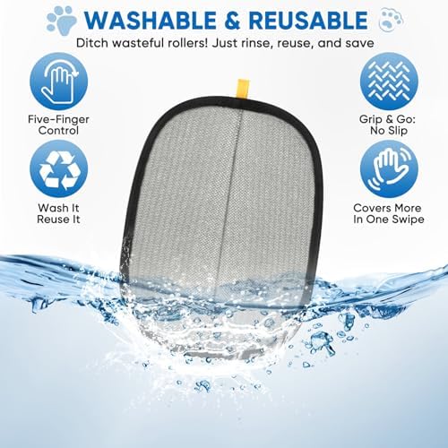 Electrostatic Pet Hair Removal Glove, Five-Finger, Grooming Mitt - Image 7
