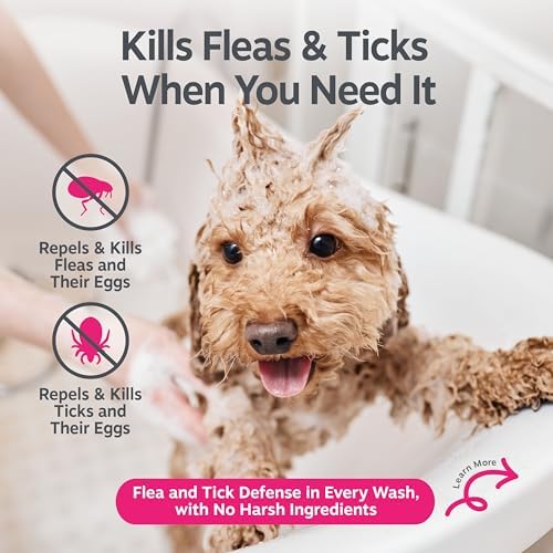 Zesty Paws Flea and Tick Shampoo for Dogs - Kills Fleas, Ticks & Eggs, 16oz - Image 2