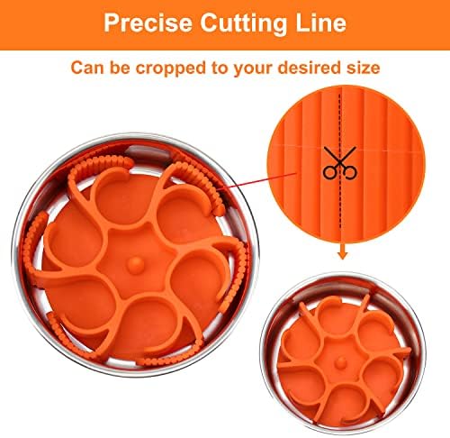 Dog Slow Feeder Bowls Silicone Spiral Pet Food Feeder Insert to Slow Eating - Image 3