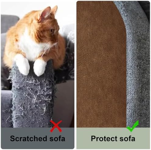 SREBAY Cat Scratch Couch Furniture Protector, Self-Adhesive Scratch Pad - Image 3