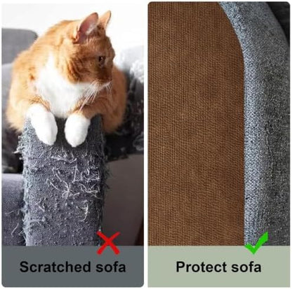 SREBAY Cat Scratch Couch Furniture Protector, Self-Adhesive Scratch Pad - Image 3