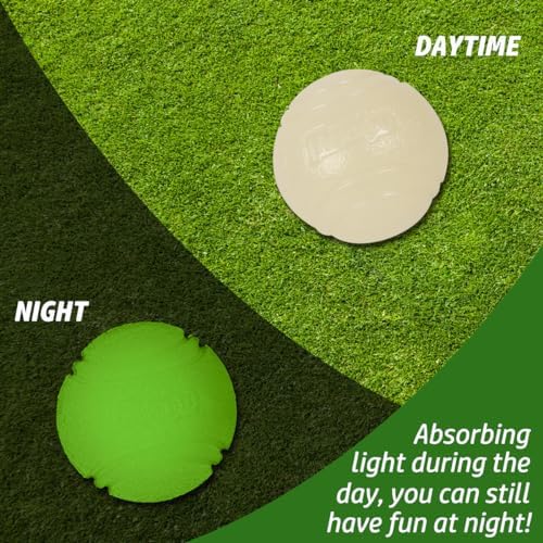 2 PCS Glowing Fetch Balls - Rubber Glowing Dog Toy Balls, High Bounce, Chew Resistant, Under 60 Lbs, Belgian Malinois Gifts (6CM) - Image 2