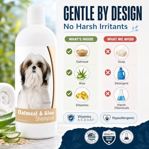 Healthy Breeds Shih Tzu Oatmeal Shampoo with Aloe 16 oz - Image 4