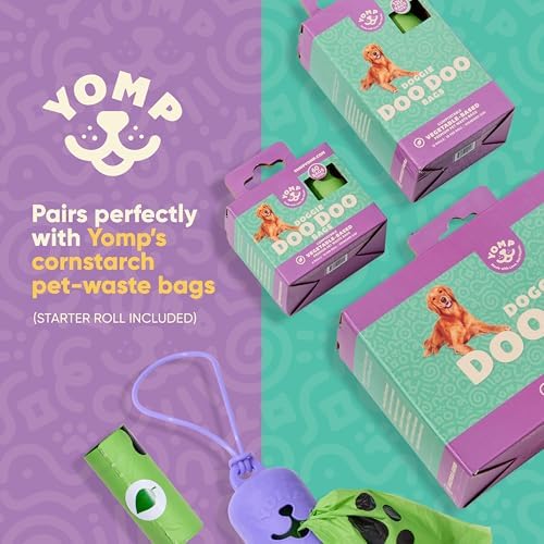 Yomp Poop Bag Holder – Silicone Dog Waste Bag Dispenser for Leash Attachment – Reusable Dog Poop Bag Holder - No Jingling. Silent (Includes One Standard Size Roll) - Image 4