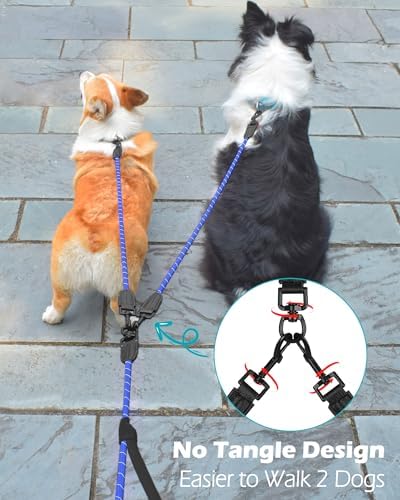 PetBonus Rope Double Dog Leash, No Tangle Dual Leash for Walking Two Dogs - Image 3