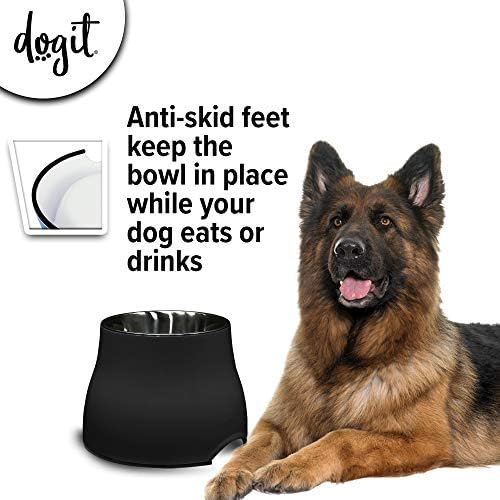 Dogit Elevated Dog Bowl, Black - Image 2