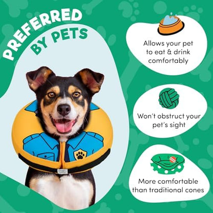 BENCMATE Inflatable Dog Cone Collar Alternative After Surgery Medium+ - Image 3
