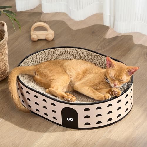 Conlun Oval Cat Scratcher Bed | Scratching Bowl Lounge for Kittens | Medium by Conlun