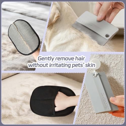 Carpet Rake for Pet Hair Removal Tool - 5 in 1 Kit for Dog Cat Fur Remover - Image 6