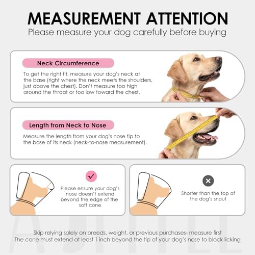 AOFITEE Soft Cone for Large Dogs, Adjustable Dog Cones to Stop Licking - Image 6