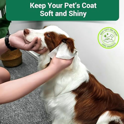 400 Unscented Dog Wipes for Paws and Butt Large Thick Puppy Wipes for Dogs Face and Body Dog Wipes Cleaning Deodorizing Cat Wipes Cleaning Fur and Butt Big Doggie Wipes Doggy Wipes Bum Dog Ear Wipes - Image 3