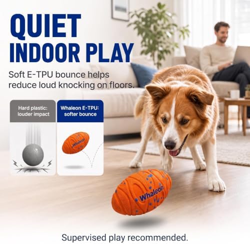 Interactive Dog Ball for Medium & Large Dogs, E-TPU Football Toy - Image 4