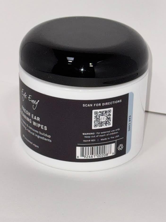 Eye Envy Fresh Ear Cleaning Wipes for Dogs. Made in the USA from Natural Ingredients. Unscented. Safe and Non-Irritating. Removes Dirt, Debris, and Wax buildup. 60 Count. - Image 2