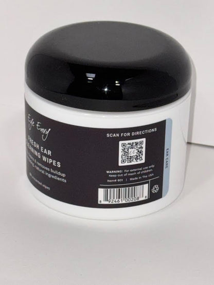 Eye Envy Fresh Ear Cleaning Wipes for Dogs. Made in the USA from Natural Ingredients. Unscented. Safe and Non-Irritating. Removes Dirt, Debris, and Wax buildup. 60 Count. - Image 2
