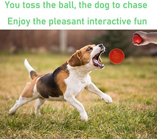 Sunglow Durable Dog Ball for Chewing & Training, Tough Indestructible Dog Chew Toy, Solid Rubber Bouncy Ball, Cleans Your Dog's Teeth & Improves Mental Health - Image 3
