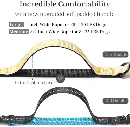 iYoShop Hands Free Dog Leash with Zipper Pouch, Yellow Heart, Large - Image 3