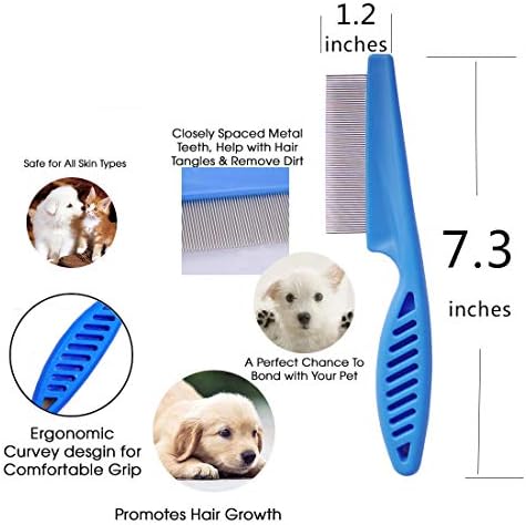 3 Pcs Pet Comb Tear Stain Remover Combs for Dogs, Dog Comb - Image 3