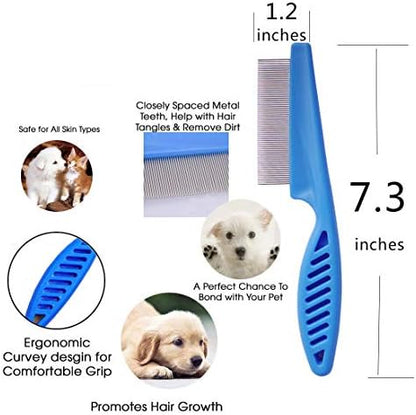3 Pcs Pet Comb Tear Stain Remover Combs for Dogs, Dog Comb - Image 3