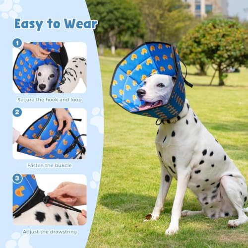 Avont Soft Dog Cone Drawstring, Snap-in, Waterproof, Anti-Lick, Foldable - Image 6