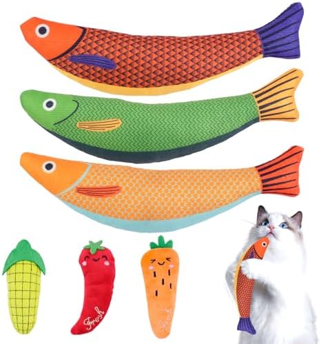 6 Pack Cat Toys, Catnip Toys for Cats, Cat Toys Interactive by Okxir
