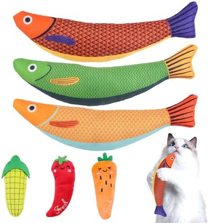 6 Pack Cat Toys, Catnip Toys for Cats, Cat Toys Interactive by Okxir