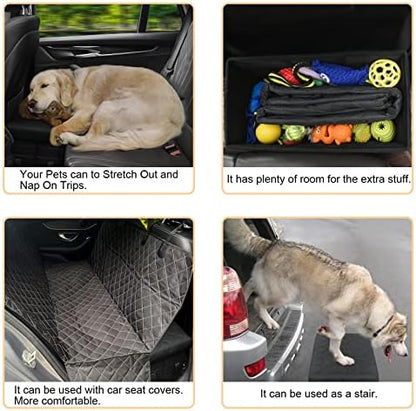 LIONROGE Car Back Seat Extender for Large Dogs up to 200lbs,Dog Car Back & Front Seat Extender with Storage,Prevent Your Dogs from Falling Off The Seat - Image 6