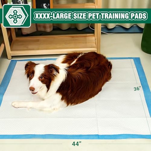 IMMCUTE Dog Pee Pads Extra Large, 36" x 44", 30 Ct, Jumbo-Size Pee Pads for Dogs, Thicken Puppy Pads XL Pet Training Pads, Super Absorbent & Leak-Proof Potty Pads for Dogs - Image 2