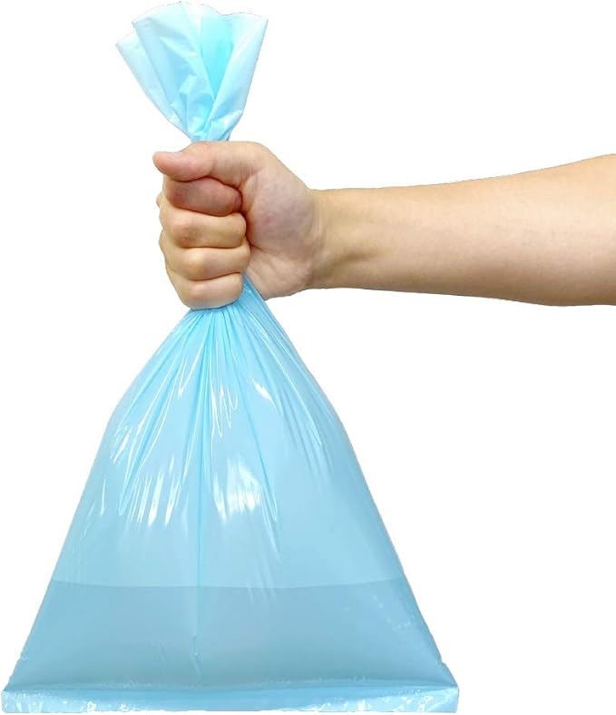 BOS Amazing Odor Sealing Dog Poop Bags - Durable and Unscented [Size: S, Color: Light Blue] (90 Count,Pack of 1) (90 Bags)