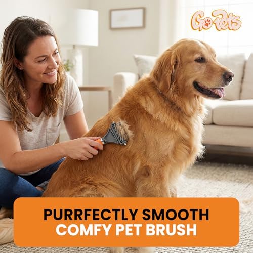 GoPets 2-in-1 Deshedding & Dematting Comb & Grooming Brush for Dogs & Cats - Image 6
