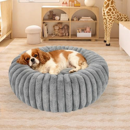 Washable Small Cat Dog Bed,Puppy Bed Cat Beds for Indoor Cats(Grey,M) - Image 7
