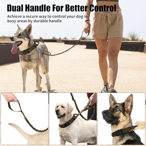 Tactical Dog Collar Leash Set,Dog Collar with Controll Handle for Large Dog - Image 4