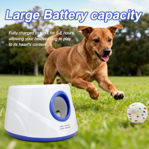 Automatic Dog Ball Launcher, 6 ETPU Balls, 20-45ft Distance - Image 3