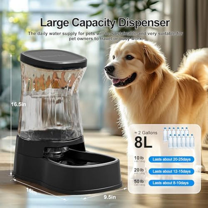 Automatic Dog Water Dispenser, Stainless Steel Bowls Feeder, 100% BPA-Free - Image 2