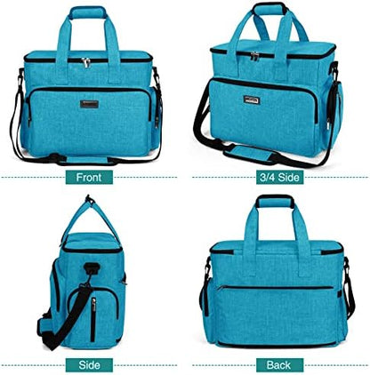 BAGLHER Dog Travel Bag, Pet Travel Bag (ALL Pet Travel Supplies), With 2 Pet Food Containers and 2 Collapsible Silicone Bowls; Essential Kits for Pet Travel Sky Blue - Image 2