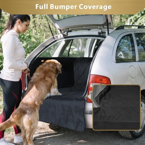 F-color SUV Cargo Liner for Dogs - Heavy Duty Cargo Cover for Mid-Size SUVs - Image 5