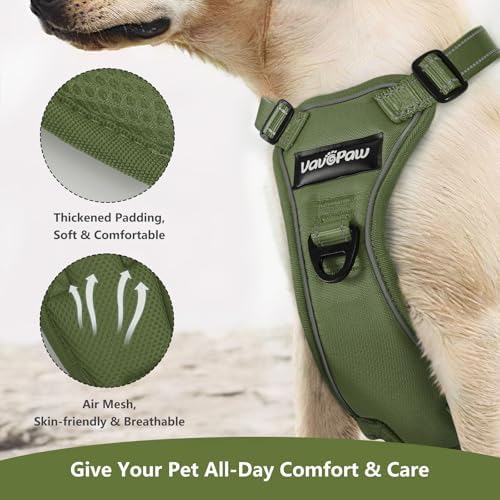 VavoPaw Dog Seat Belt Vest Harness for Car, 2 in 1 Seatbelt Buckle - Image 3