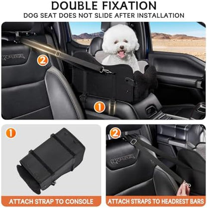 TKYZ Center Console Dog Car Seat for Small Dogs,for Car/SUV/Small Truck - Image 3