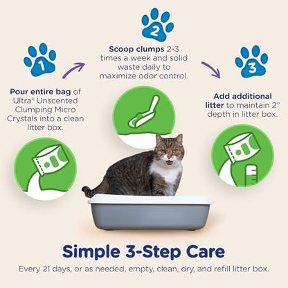 Ultra by Cat's Pride Clumping Micro Crystals Litter, Fragrance Free, 15lb - Image 5