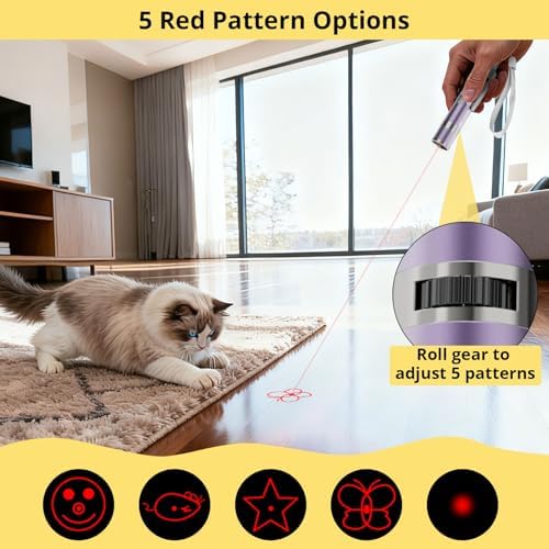 Cat Toys, 2 Pcs, Rechargeable, Interactive USB Chase Toy for Cats - Image 2