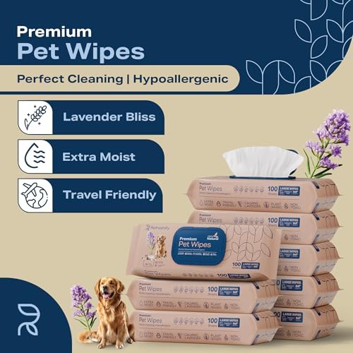 800 Bulk Dog Wipes for Paws and Butt - Pet Wipes for Dogs and Cats - Image 2