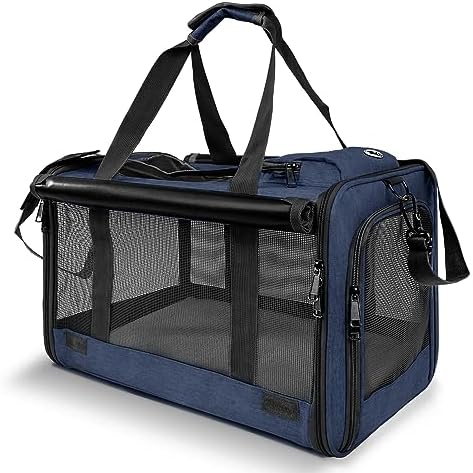 GAPZER Medium Cat Carrier Large Cat 15 lbs+ Soft Pet Car Cage Small Puppy by GAPZER