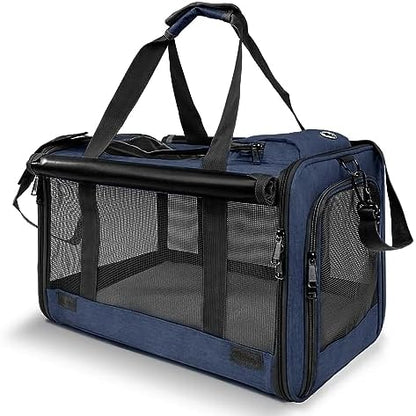 GAPZER Medium Cat Carrier Large Cat 15 lbs+ Soft Pet Car Cage Small Puppy by GAPZER